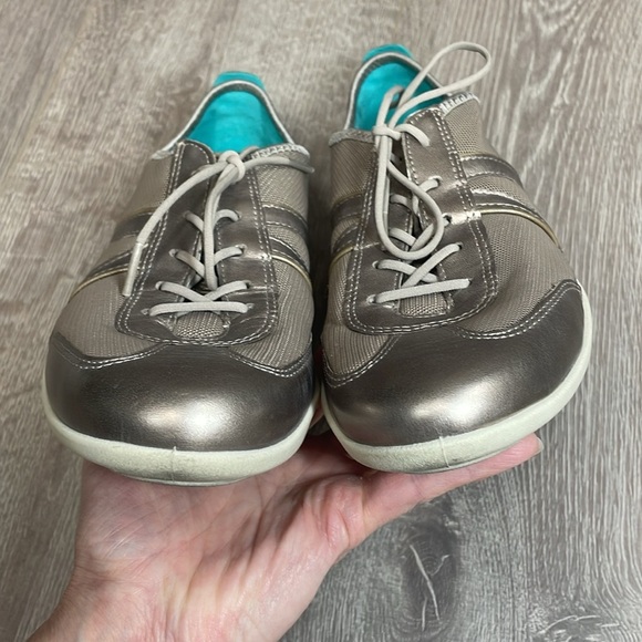 Ecco Bluma Summer Metallic Leather Mesh Lace Up Comfort Shoe Sneaker 10/10.5(41) - Picture 12 of 16